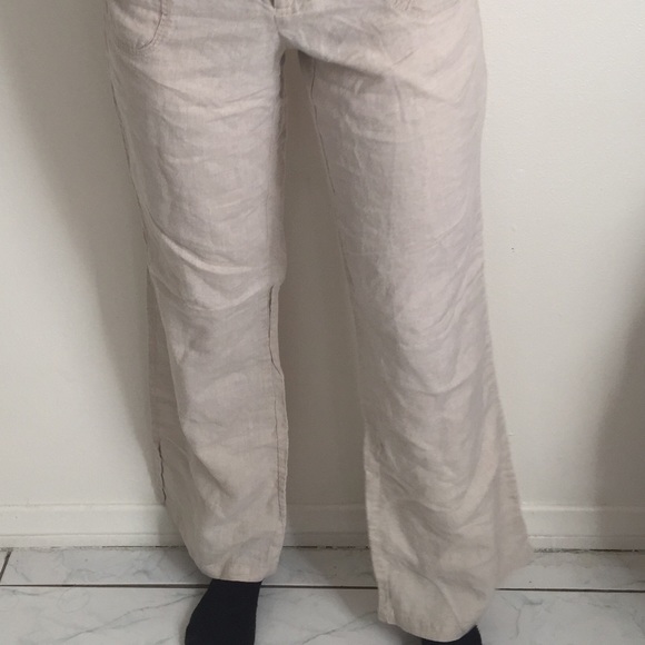 Linen flare bell bottom pants - Picture 3 of 7